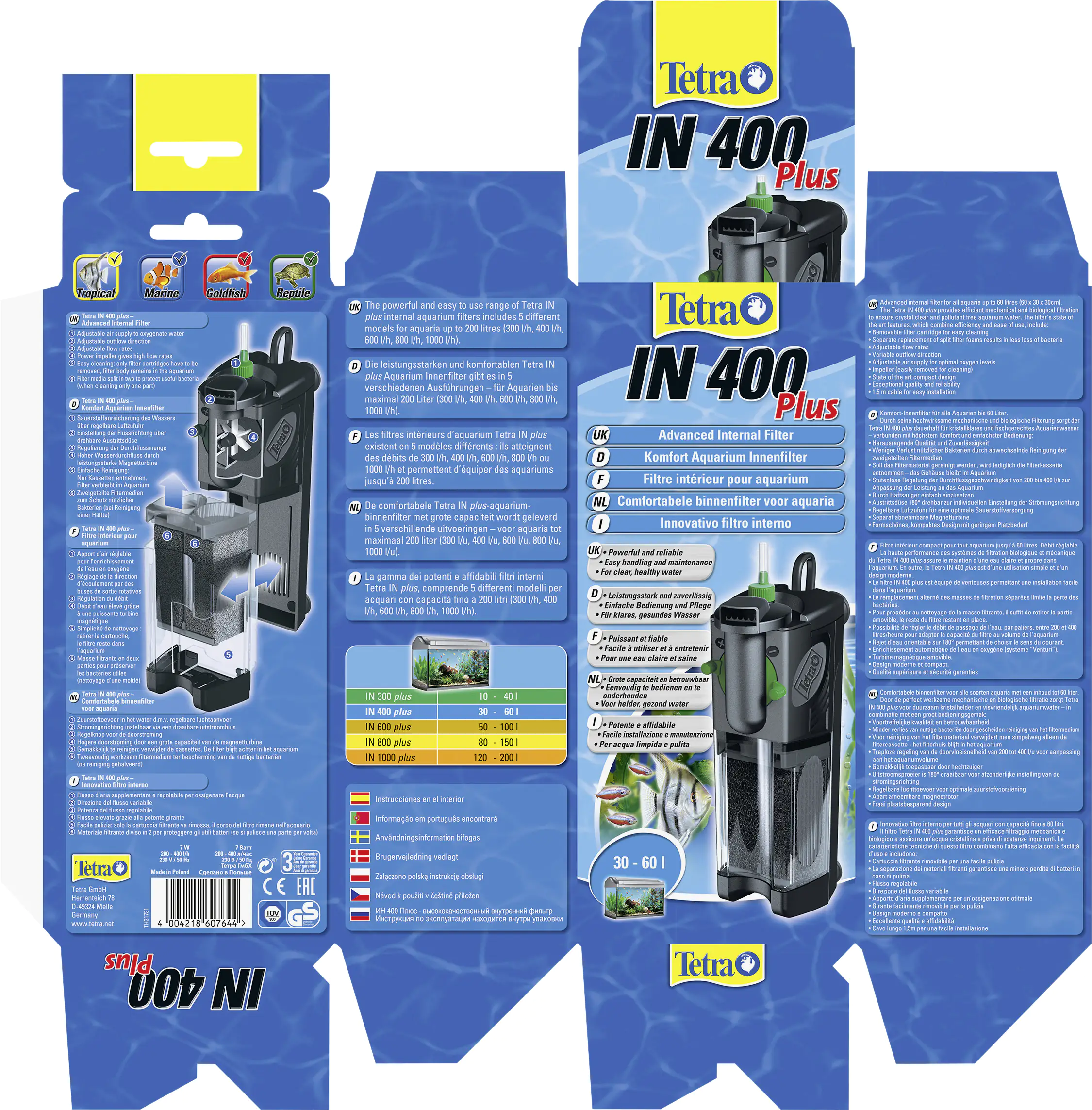 Tetratec IN plus Innenfilter 400