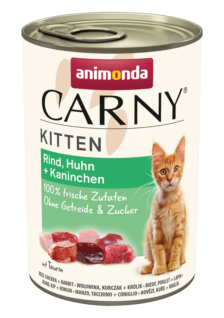 Carny Kitten Katzenfutter Rind Huhn & Kaninchen 400 g Carny Kitten Katzenfutter Rind Huhn & Kaninchen 400 g