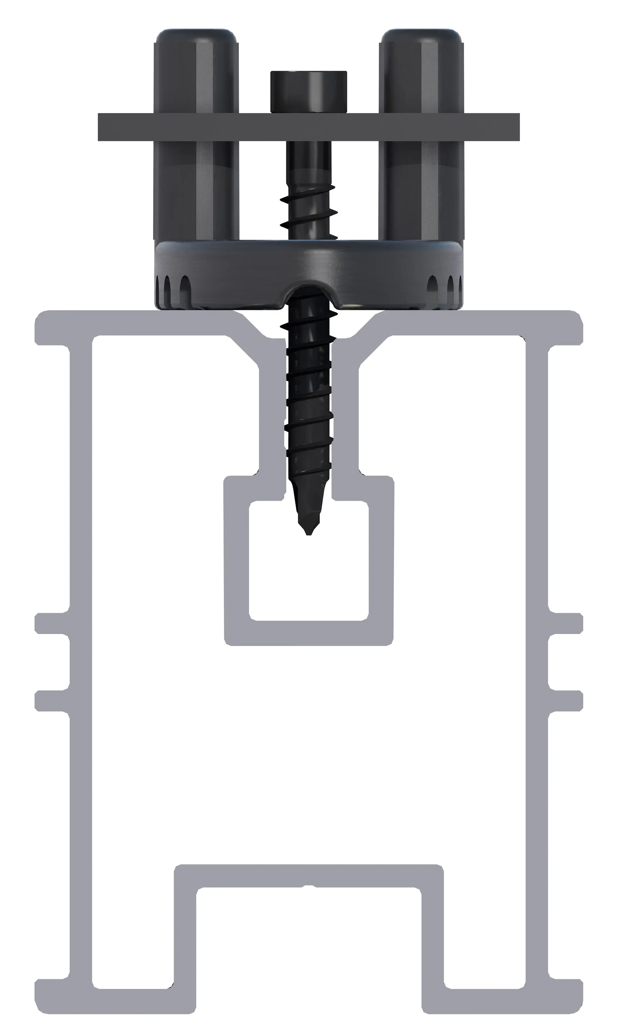 HSI Terra Deckclip mit Klemmplatte inkl. Schrauben für Terrassendiele - 100 Stück