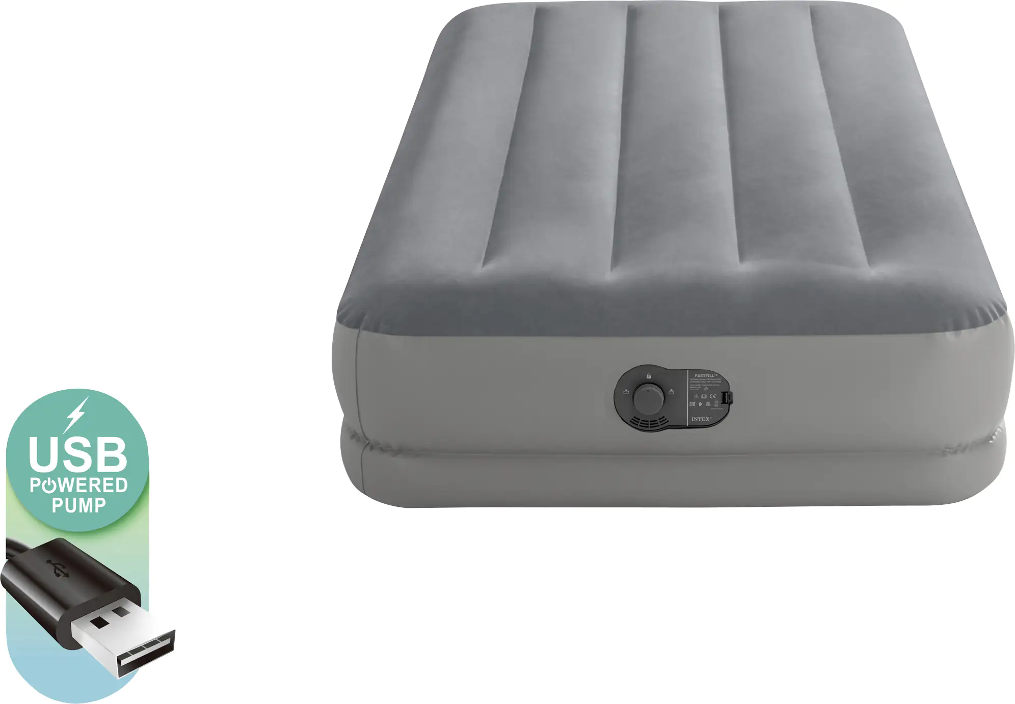 Intex Luftbett Dura-Beam Prestige Mid-Rise Twin grau 99 x 191 x 30 cm Intex Luftbett Dura-Beam Prestige Mid-Rise Twin grau 99 x 191 x 30 cm