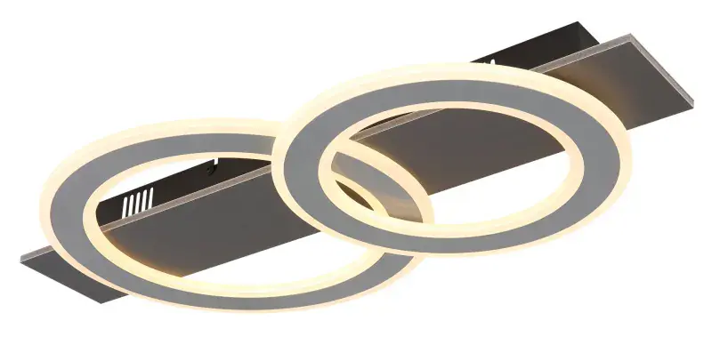 Globo Deckenleuchte Jayden 63 x 35 L x B anthrazit warmweiß