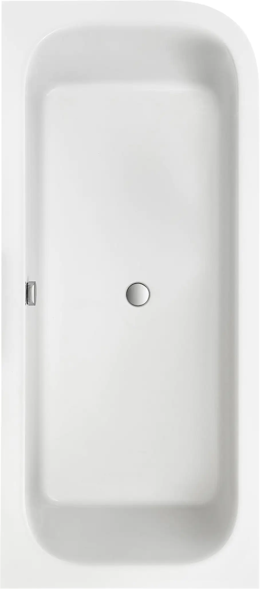 Ottofond Badewannen-Set Spirit inkl. Armatur, rechts 180x80 cm, weiß