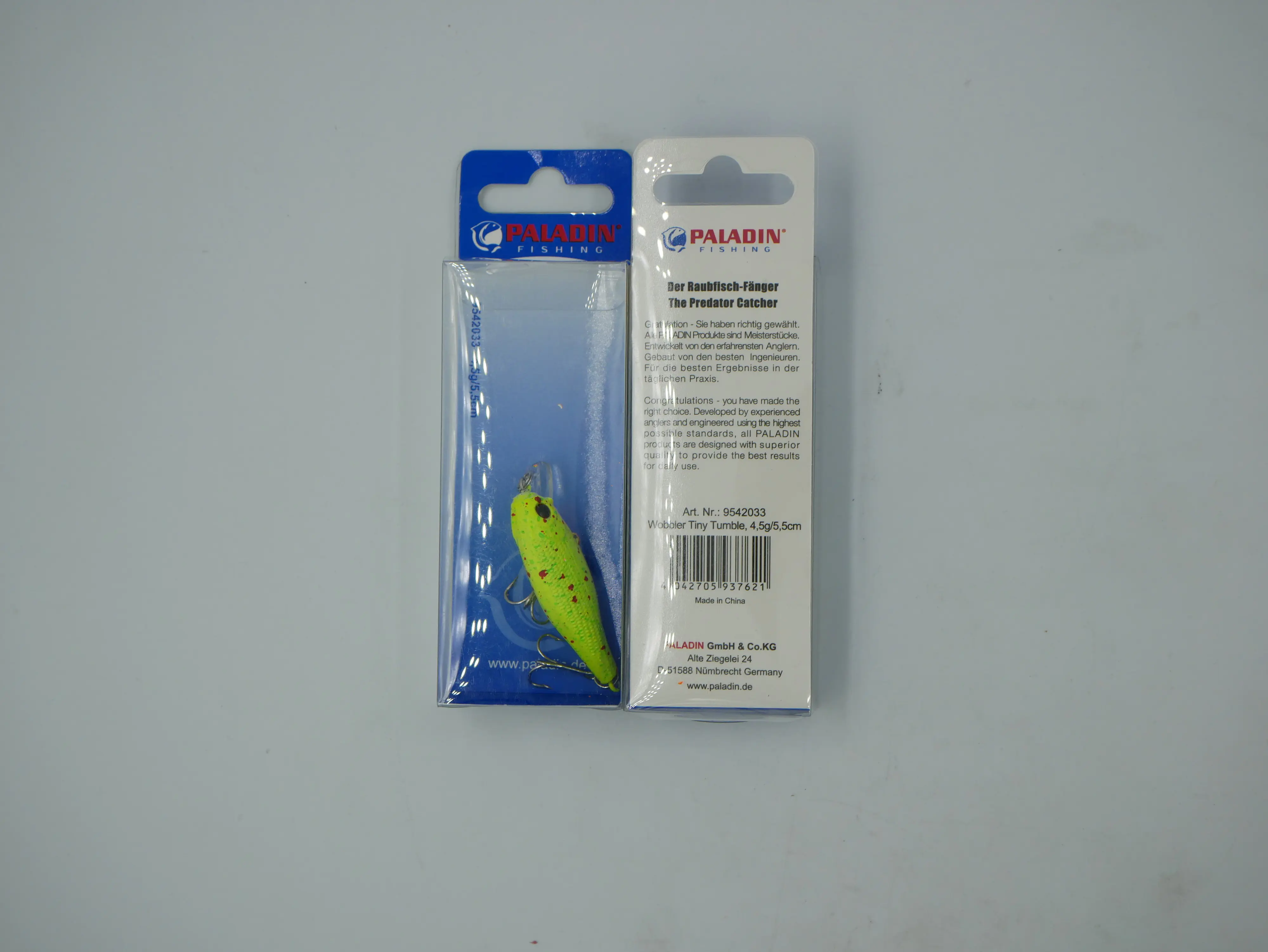 Paladin Wobbler Tiny Tumble gelb-gesprenkelt 4,5g/5,5cm Tauchtiefe: 0,5-1m