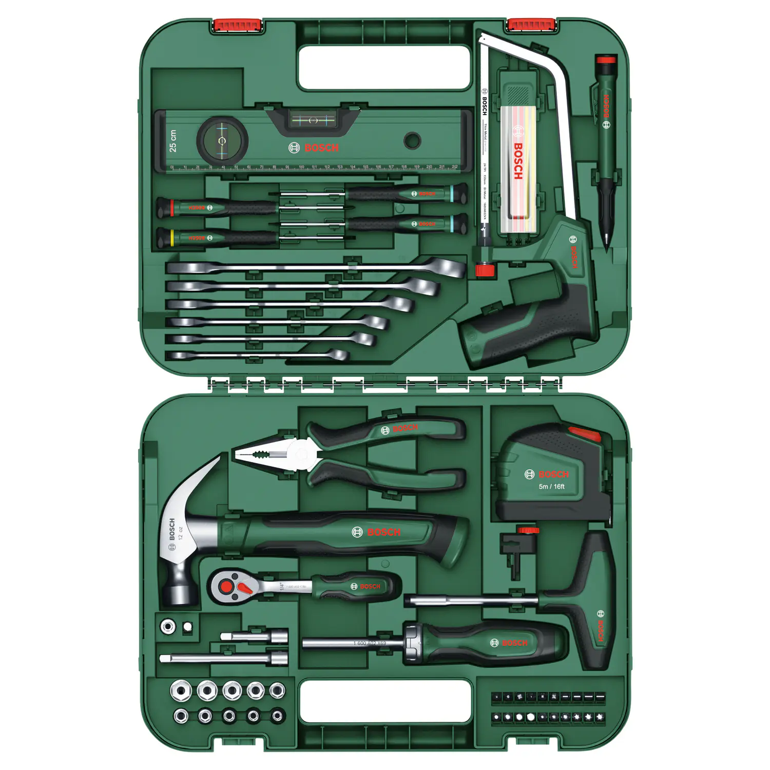 Bosch DIY Advanced Werkzeugkoffer 64-teilig