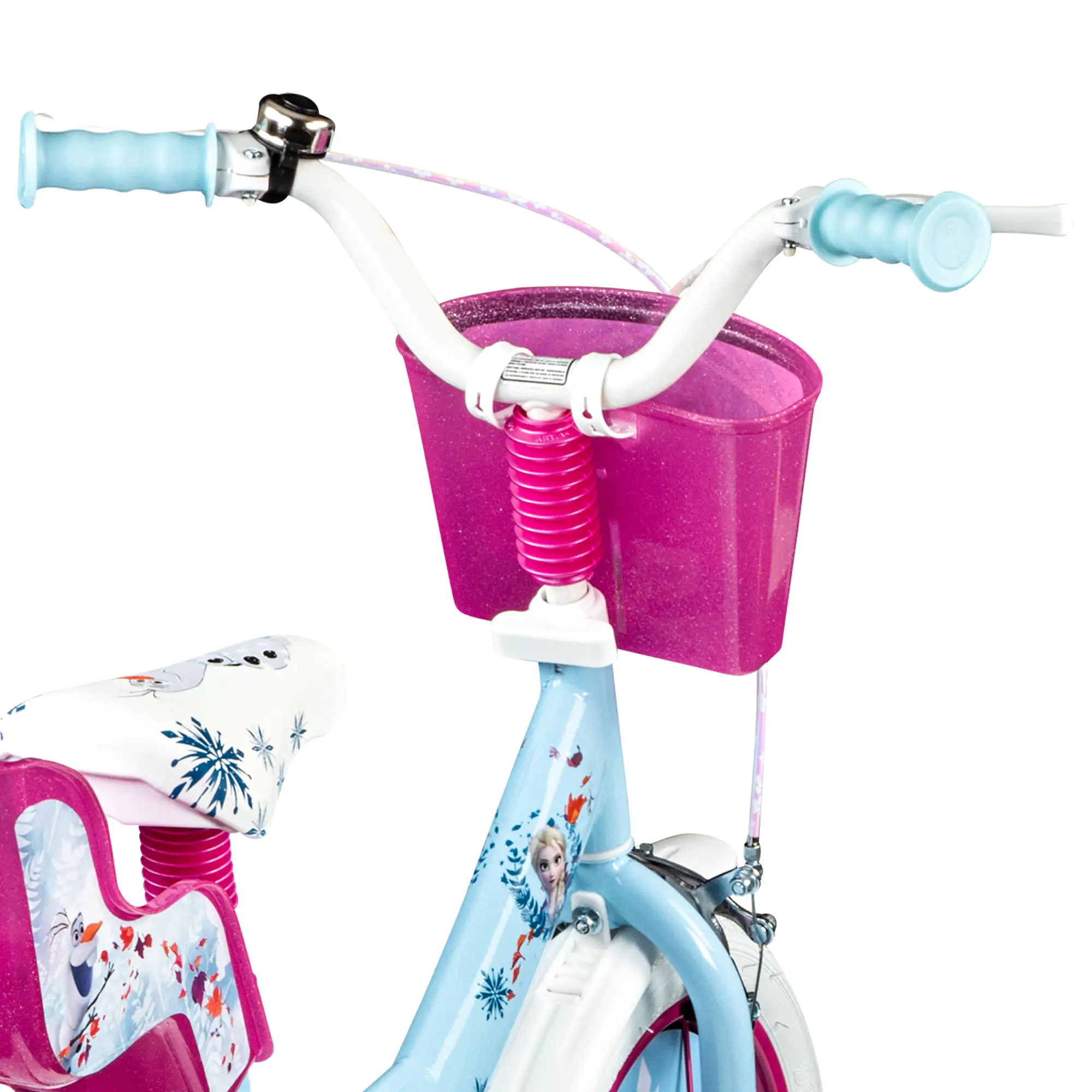 Disney Kinderfahrrad Frozen 2 mit Waverahmen 14 Zoll blau/weiß