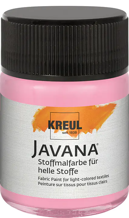Kreul Javana Stoffmalfarbe für helle Stoffe leuchtrosa 50 ml