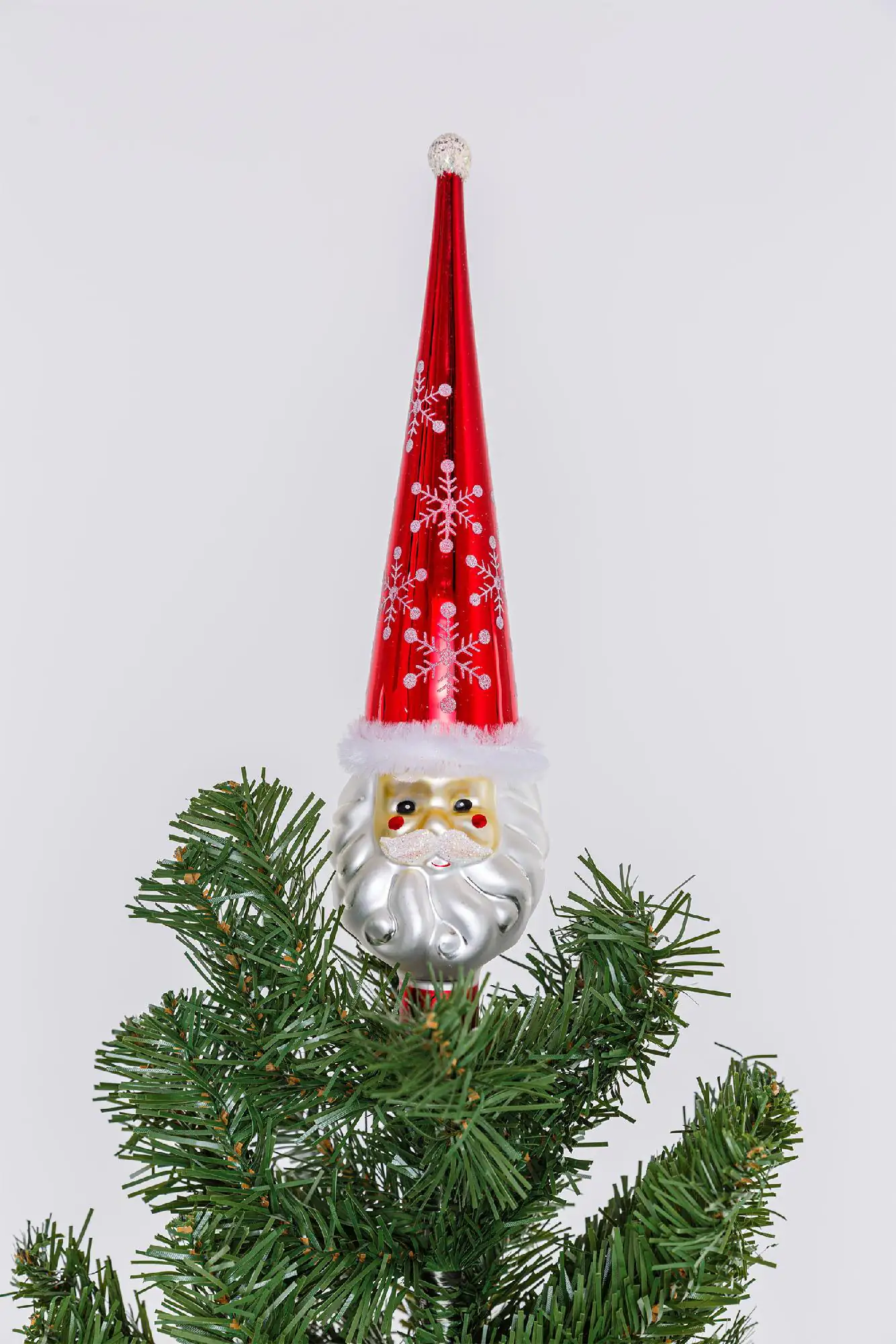 Kaemingk Weihnachtsbaumspitze rot weiß Kaemingk Weihnachtsbaumspitze rot weiß