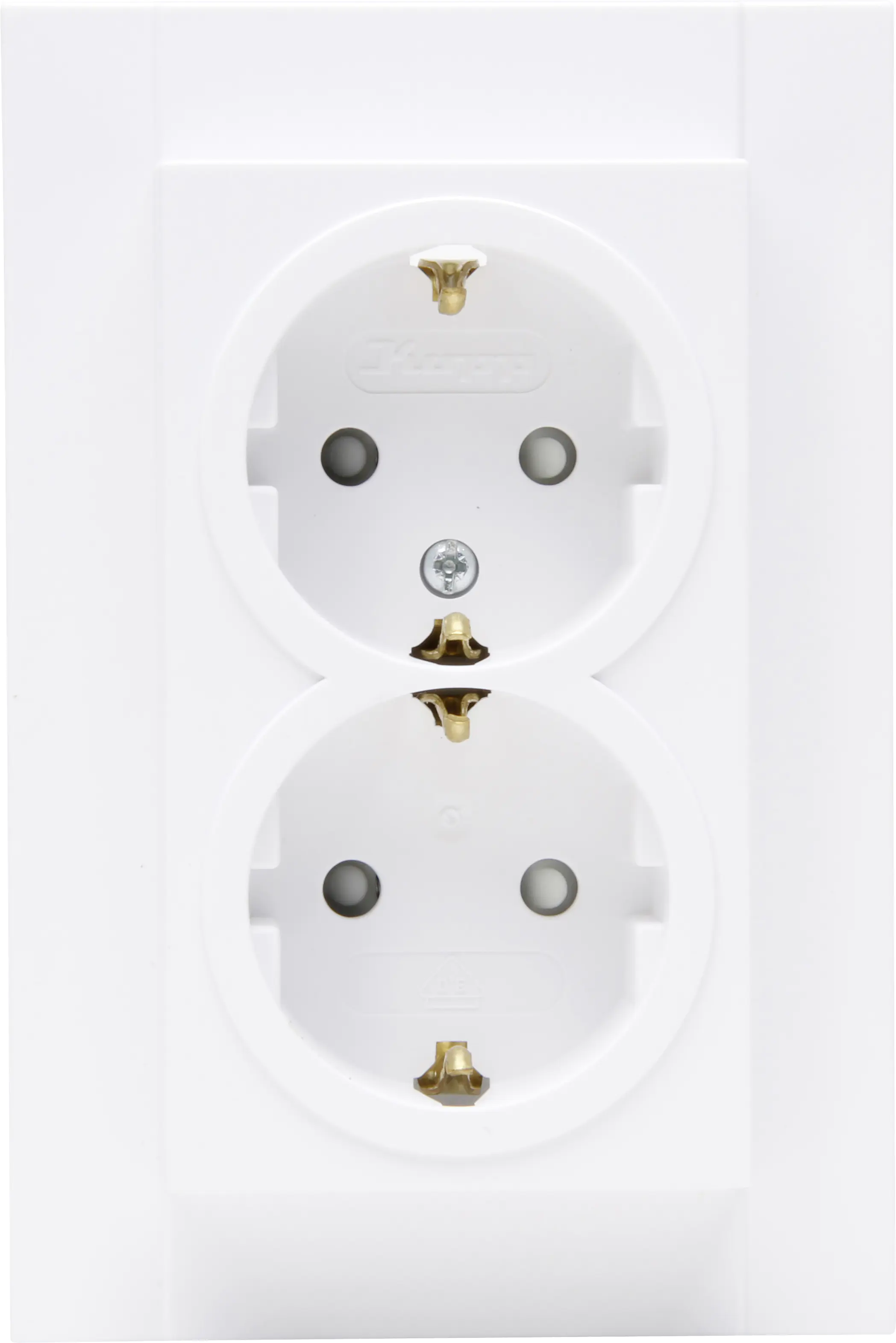 Kopp Schutzkontakt-Doppelsteckdose Athenis arktisweiß matt, 941150080