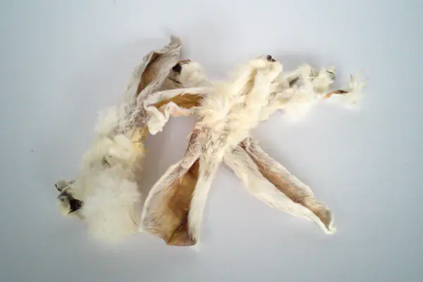 L&S Hundesnack Kaninchenohren mit Fell 100g