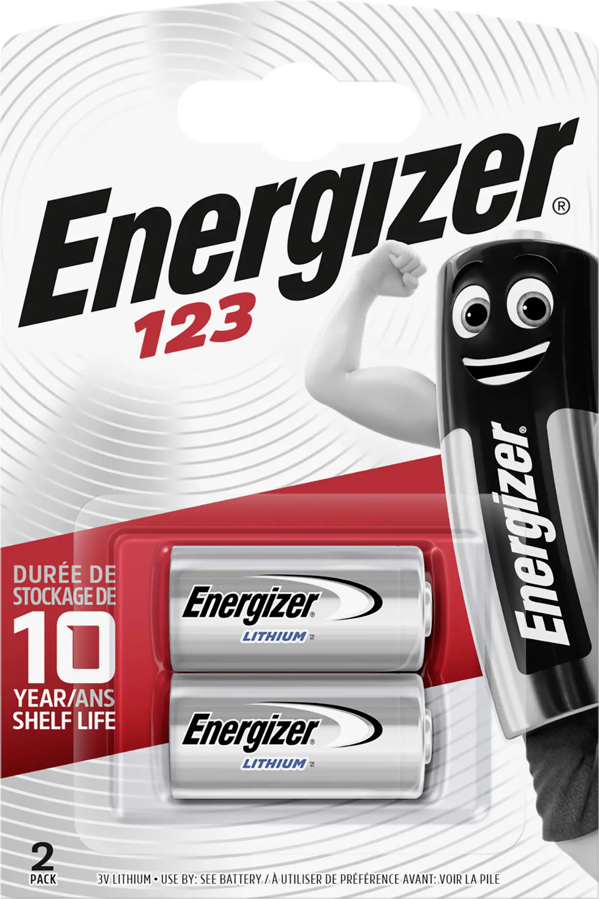 Energizer Lithium Fotobatterie CR123 3 V, 2er Pack Energizer Lithium Fotobatterie CR123 3 V, 2er Pack