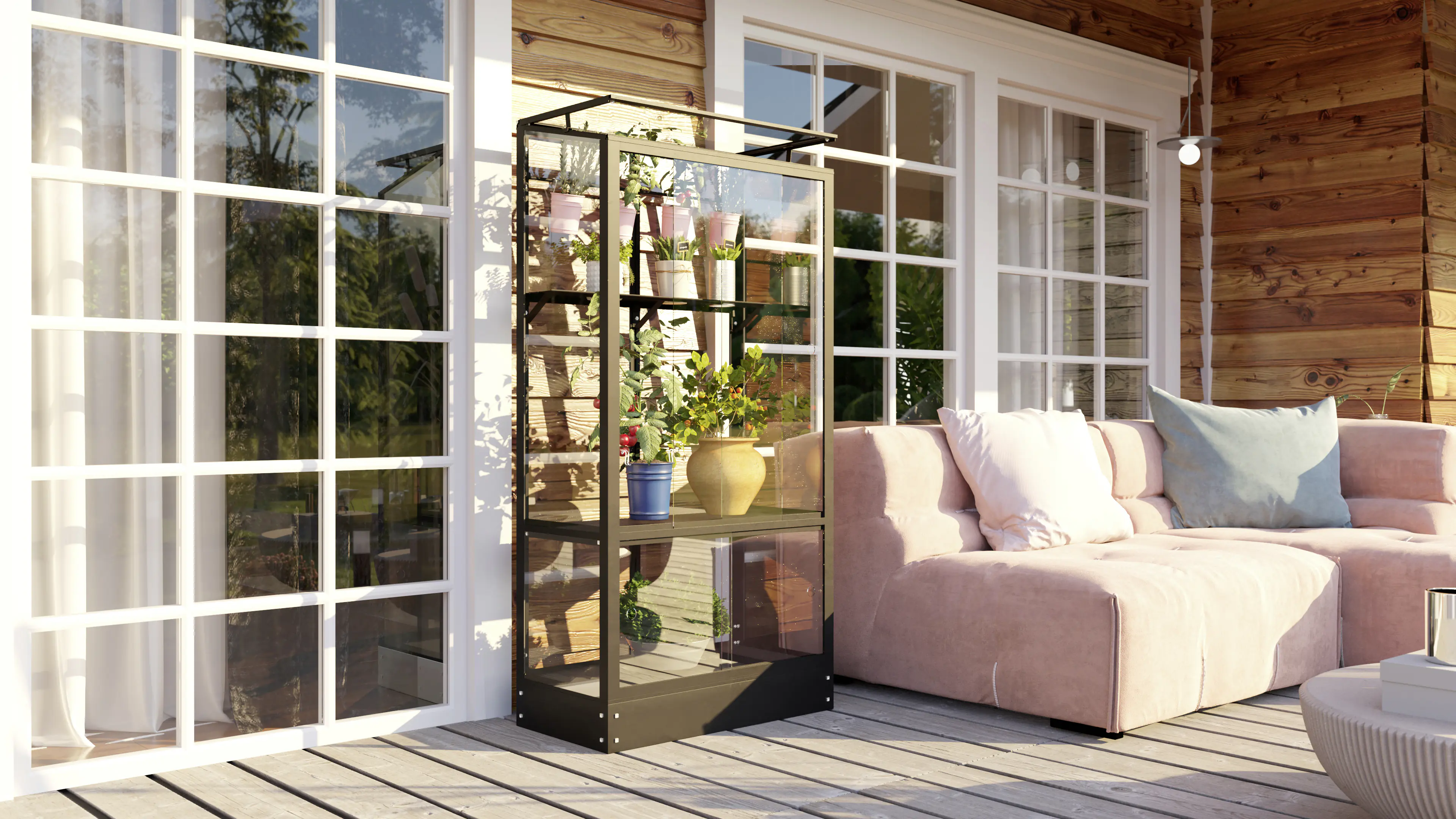 Vitavia Balkongewächshaus Stad 350 43 x 81 cm 3 mm ESG