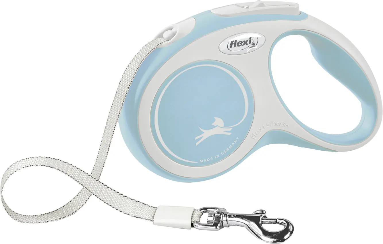 Flexi Hundeleine New Comfort hellblau, Gurt