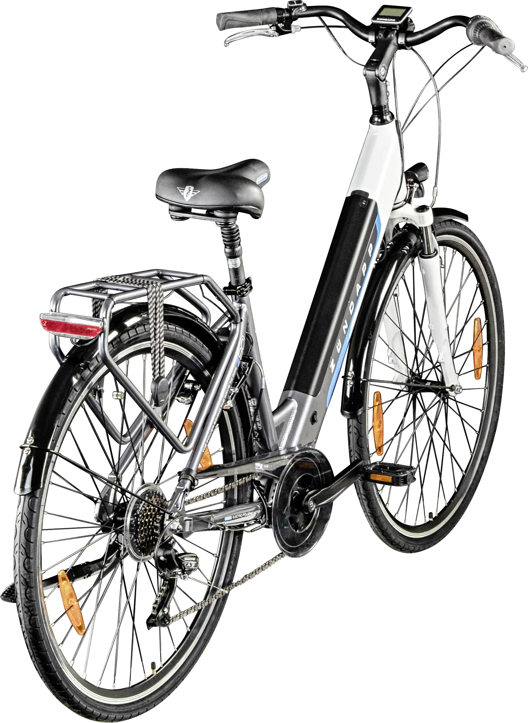 Zündapp E-Bike City Z901 700C MM 28 Zoll RH 46cm 7-Gang 418 Wh grau weiß