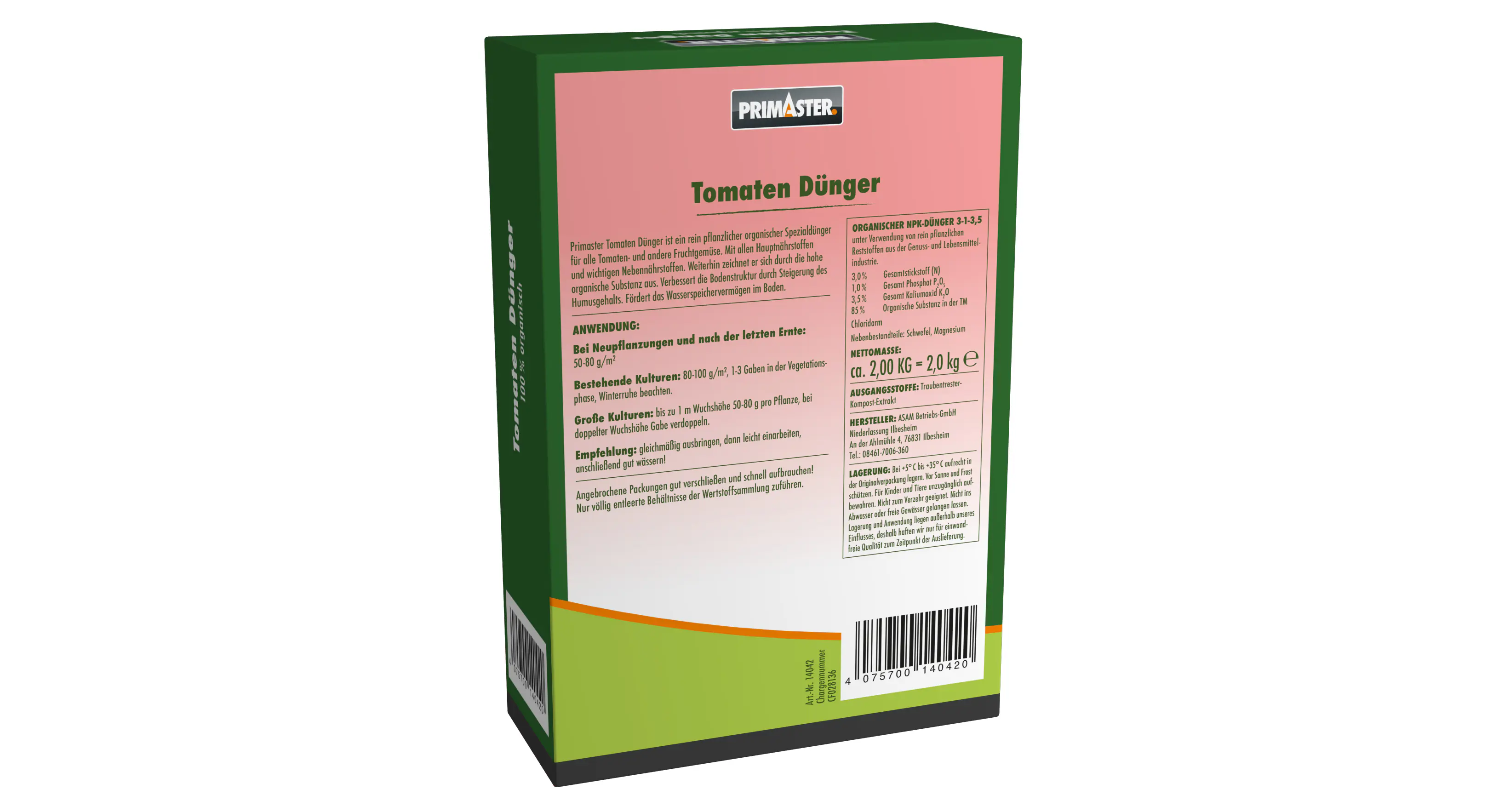Primaster Tomatendünger 2 kg