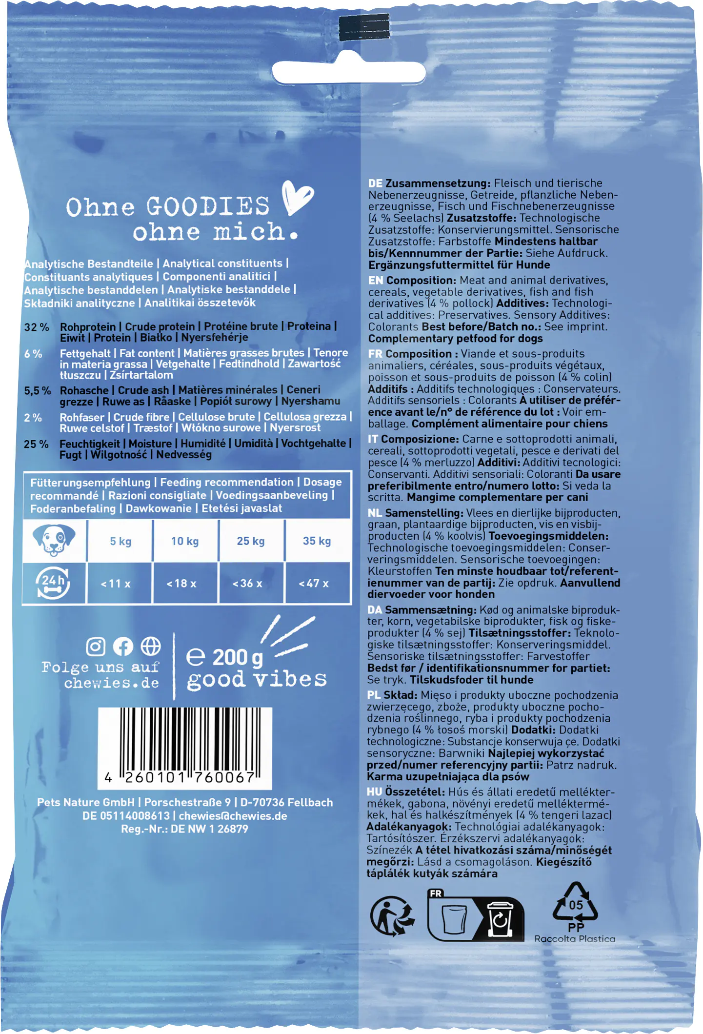 Chewies Seelachsknöchelchen 200g