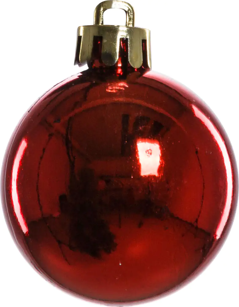 2076601526827_03 TrendLine Weihnachtskugeln bruchfest Ø 4 cm rot 16 Stück