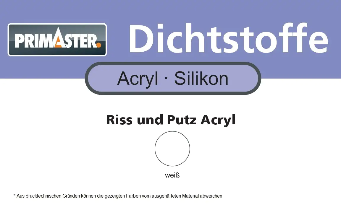 Primaster Riss und Putz-Acryl weiß 310 ml Primaster Riss und Putz-Acryl weiß 310 ml