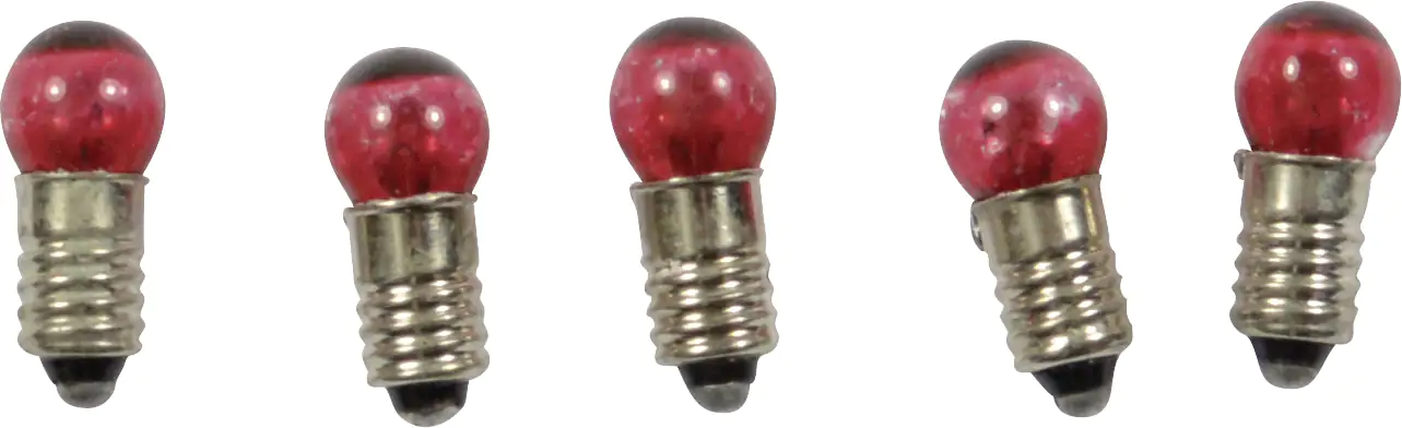 Riffelmacher Ersatzbirnen E5 rot 5 Stück
