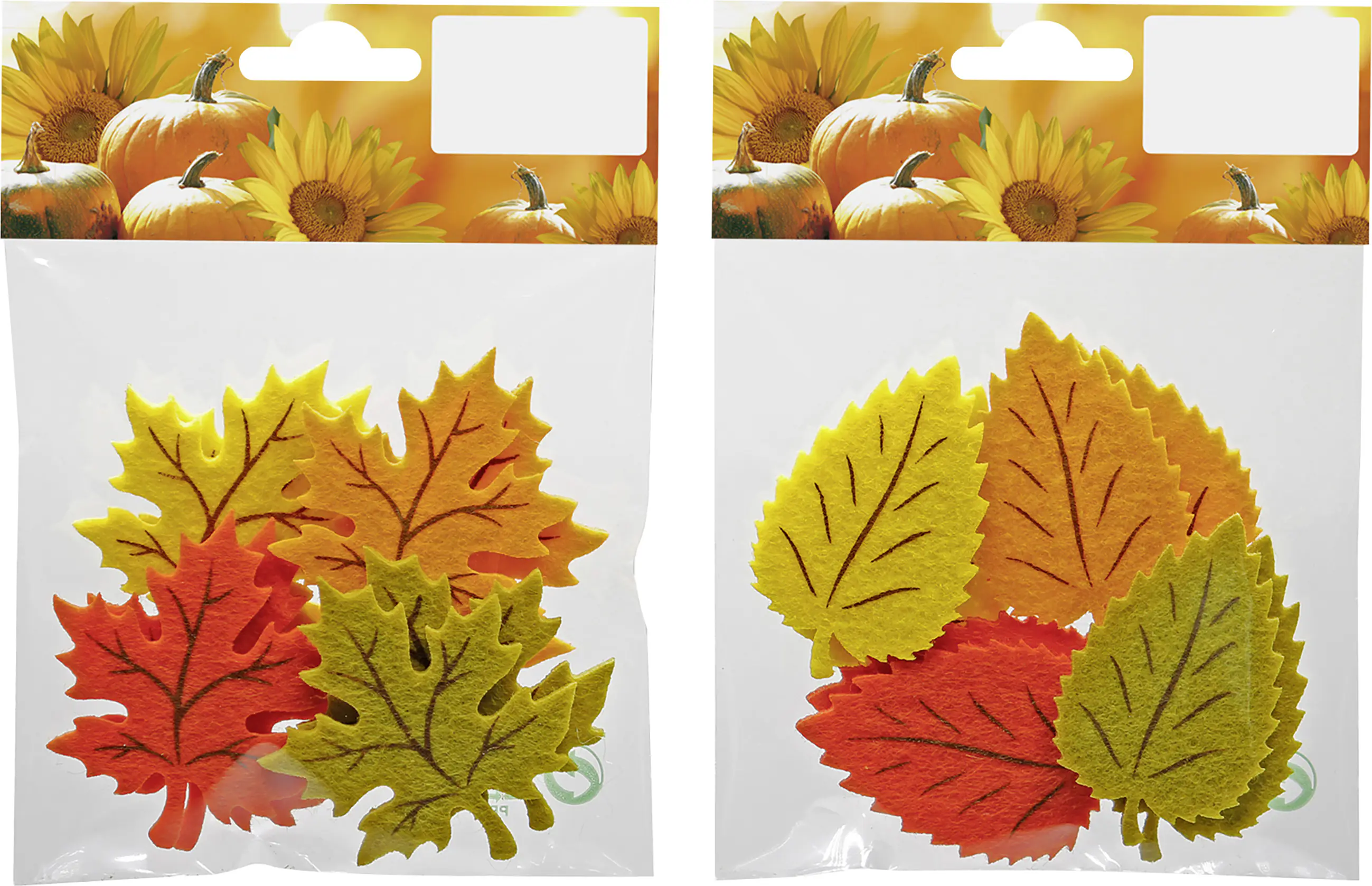 Deko-Herbstblätter aus Filz 6 cm bunt 8 Stück