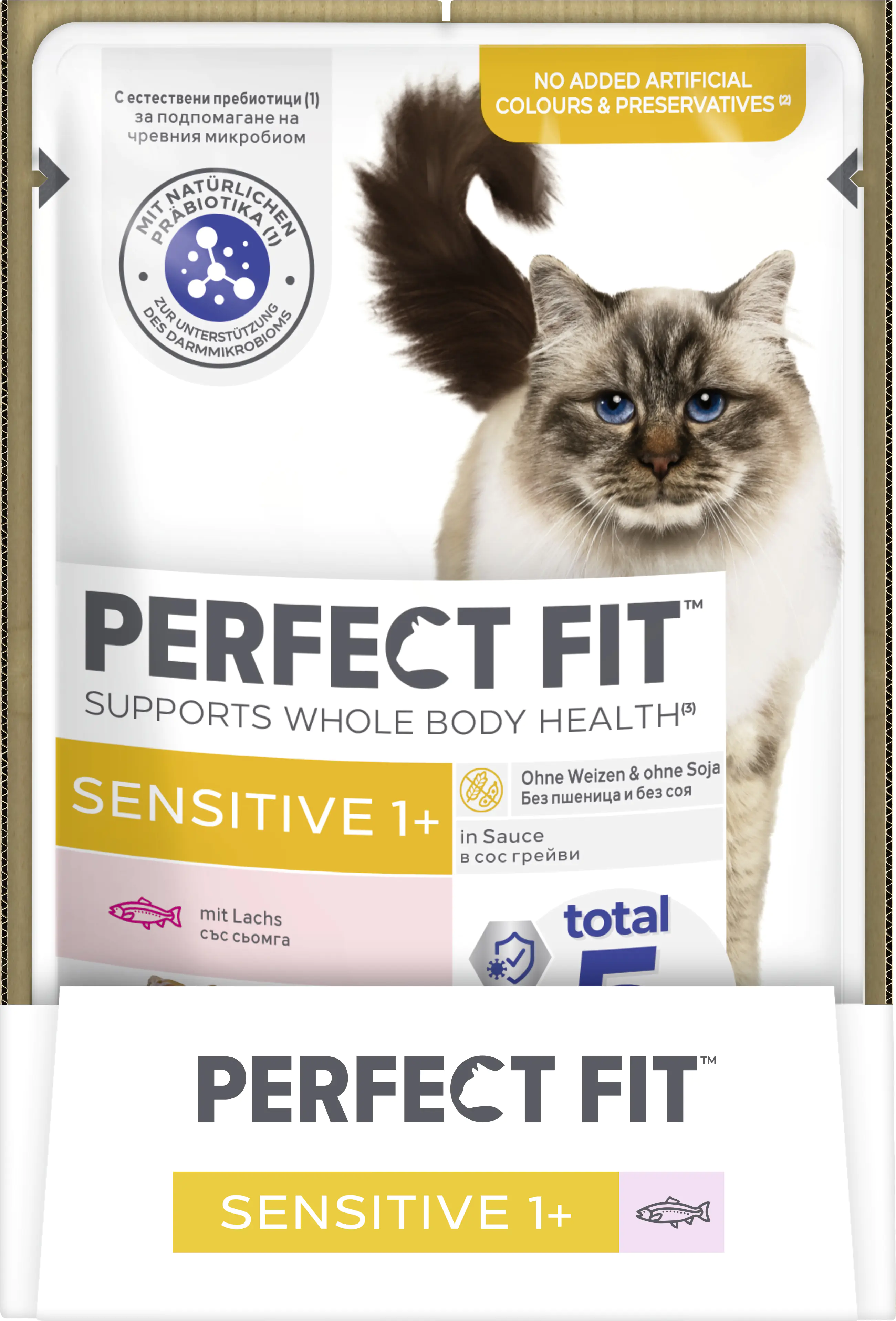 Perfect Fit Katzenfutter Sensitive mit Lachs Portionsbeutel à 85 g Perfect Fit Katzenfutter Sensitive mit Lachs Portionsbeutel à 85 g