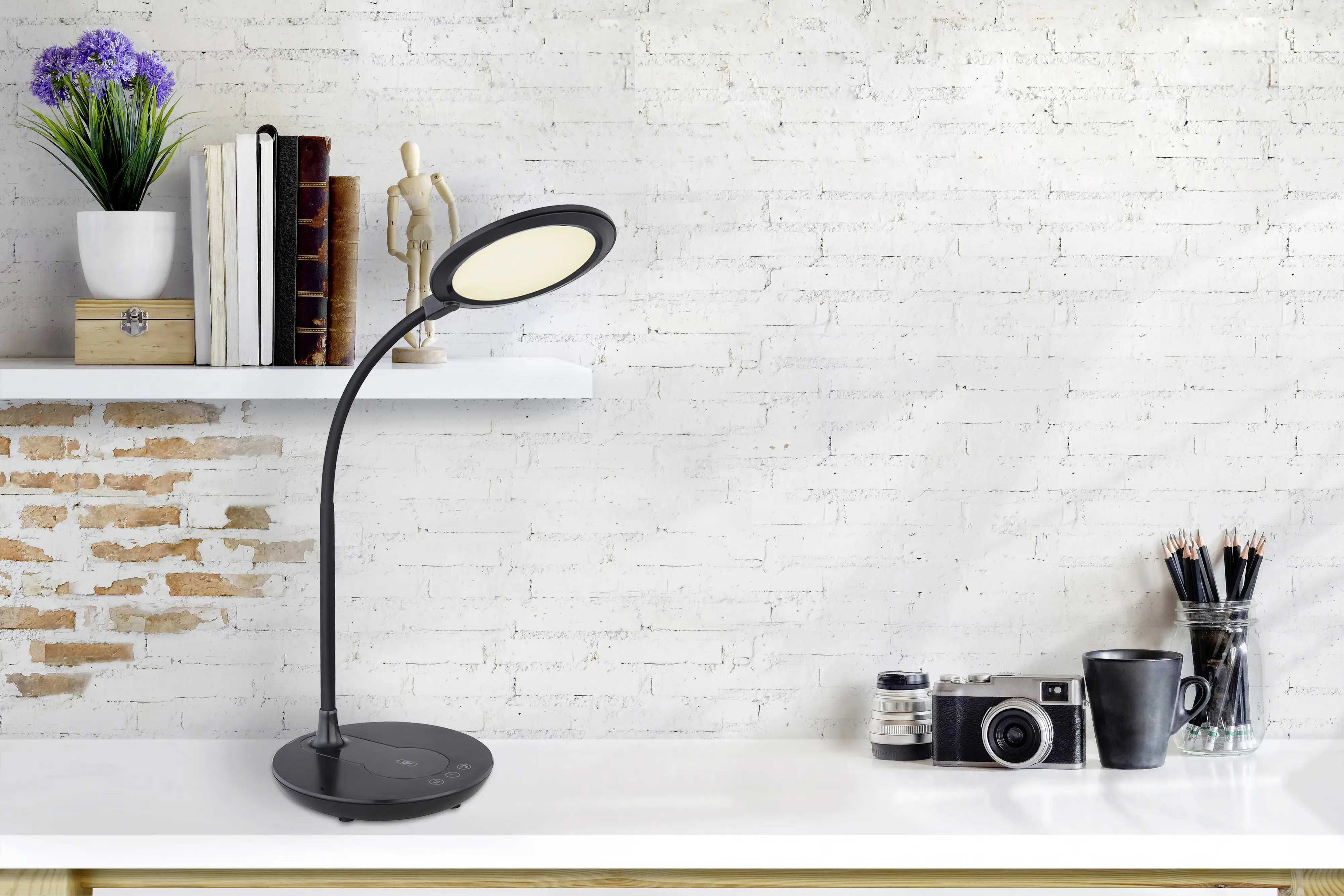 Globo LED CCT Tischleuchte Regina schwarz