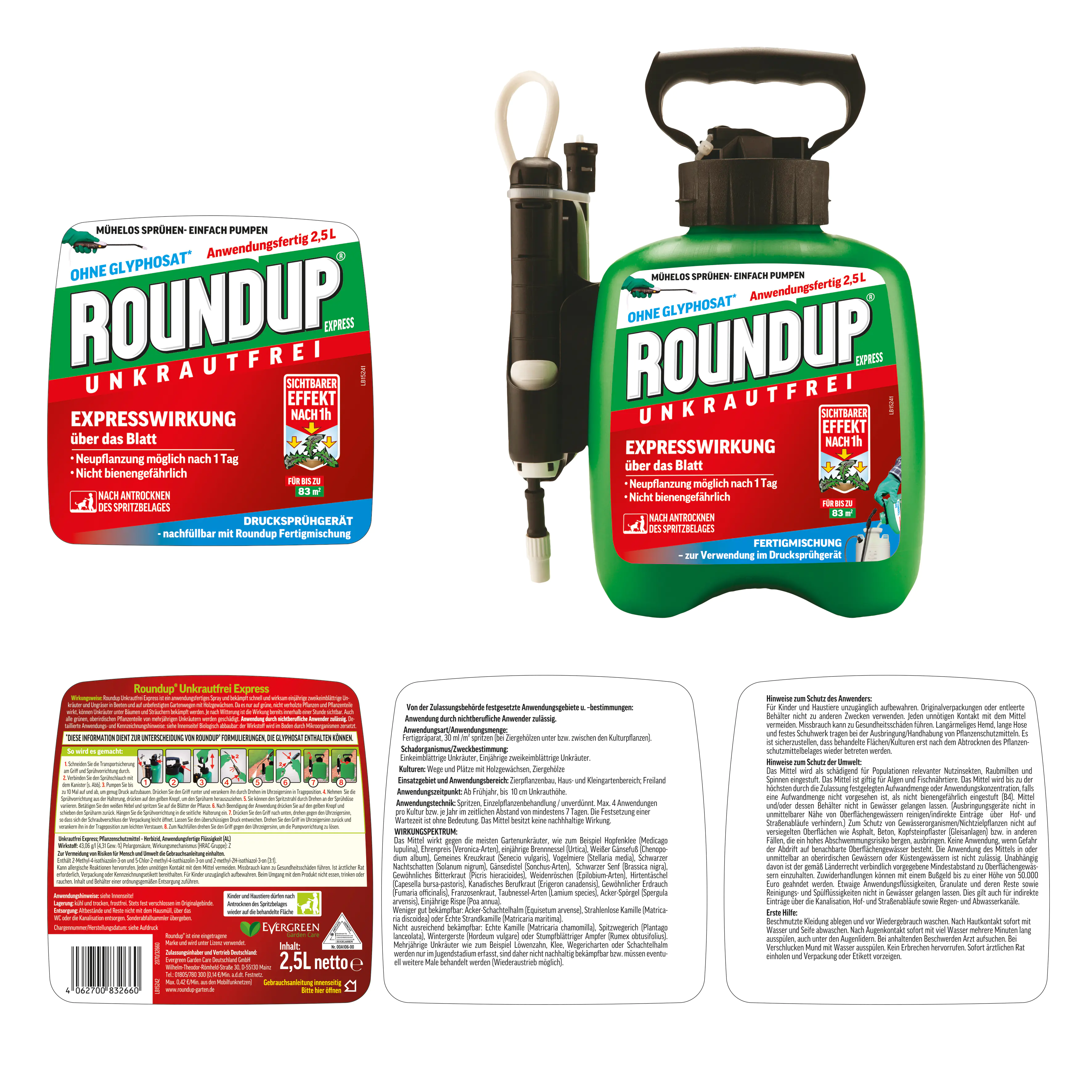 Roundup Express Drucksprühgerät - 2,5 Liter