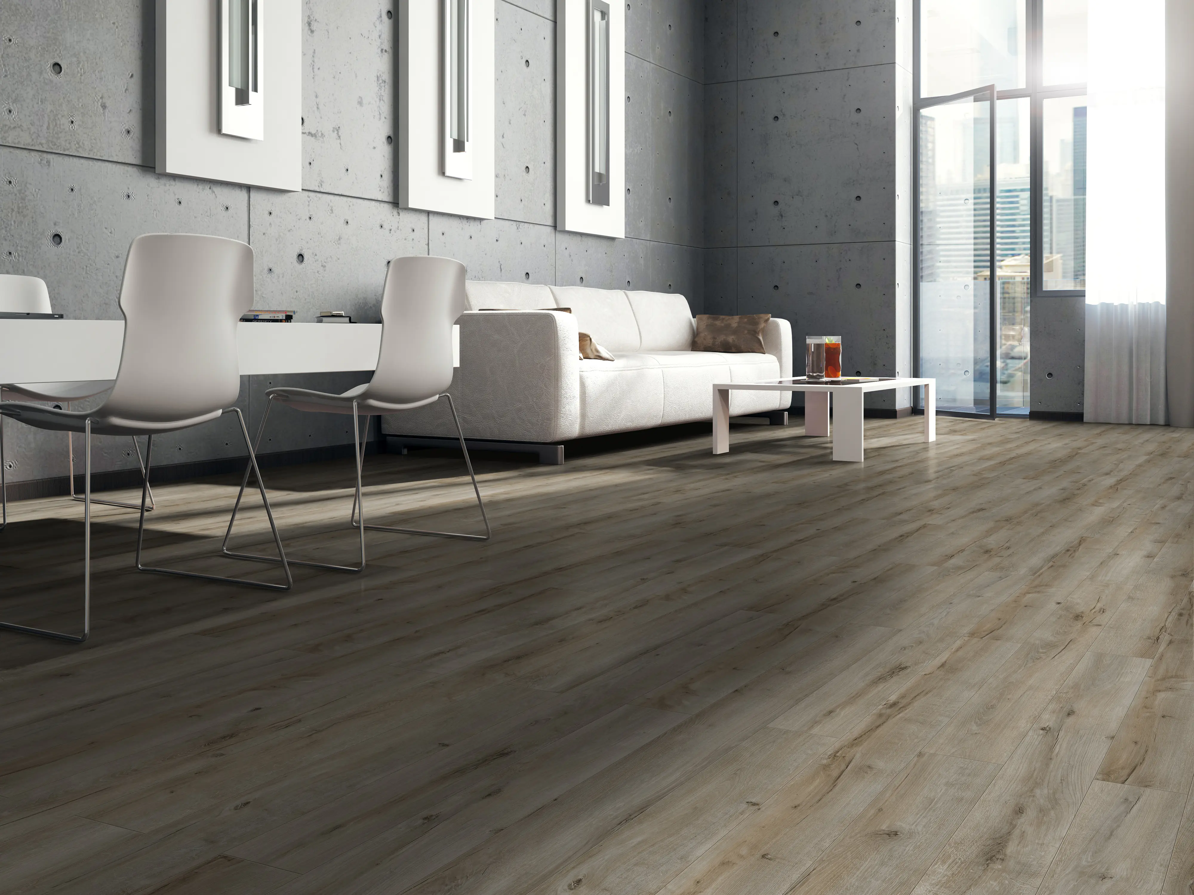 Classen Laminat Megaloc Aquaprotect 128,5 x 19,2 cm 8 mm Oak beige