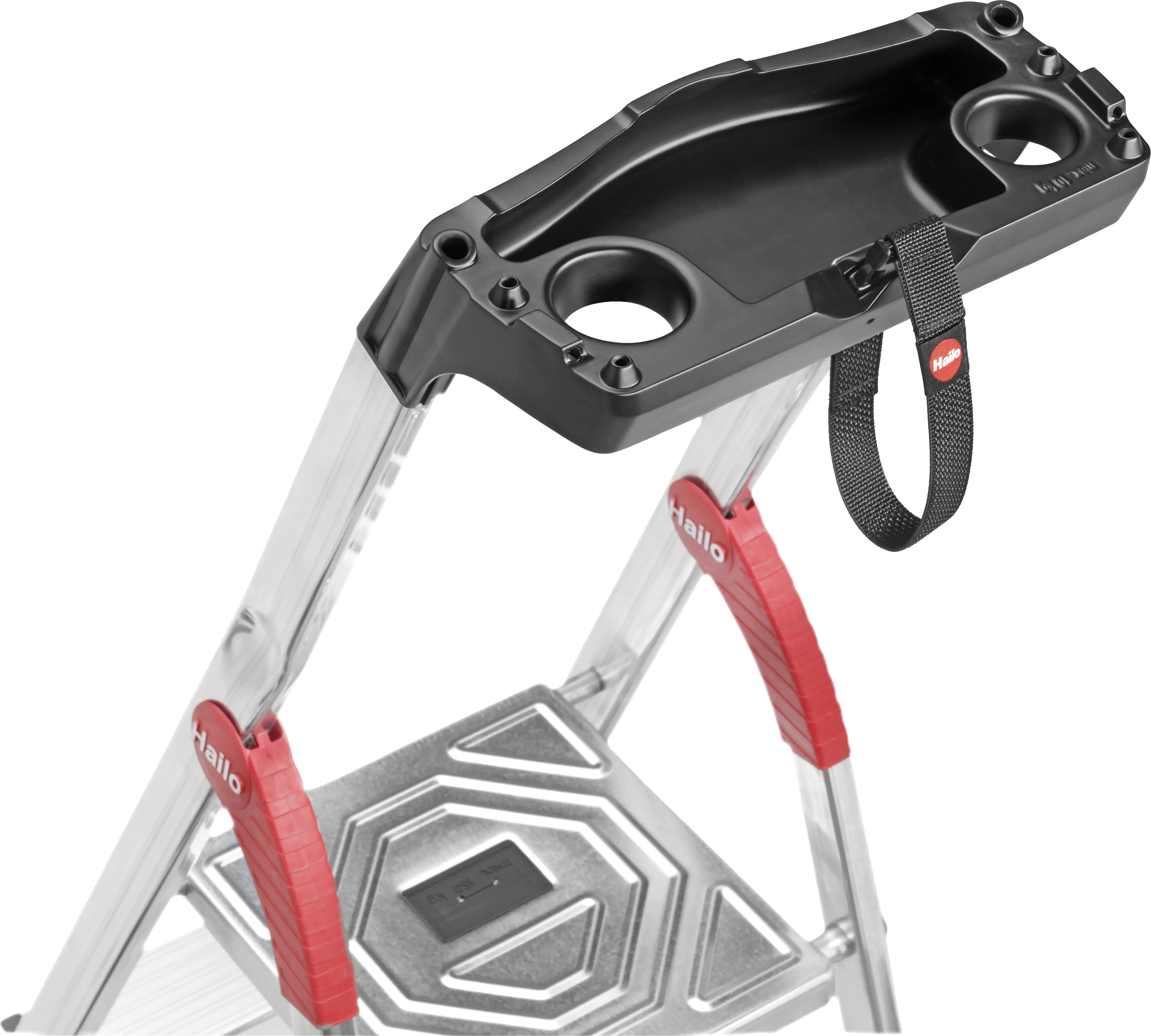 Hailo Sicherheitsleiter L80 Comfortline 5 Stufen, Arbeitshöhe max. 3,07 m Hailo Sicherheitsleiter L80 Comfortline 5 Stufen, Arbeitshöhe max. 3,07 m