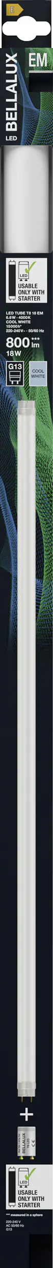 Belallux LED Röhre 60 cm G13 6,6 W kaltweiß