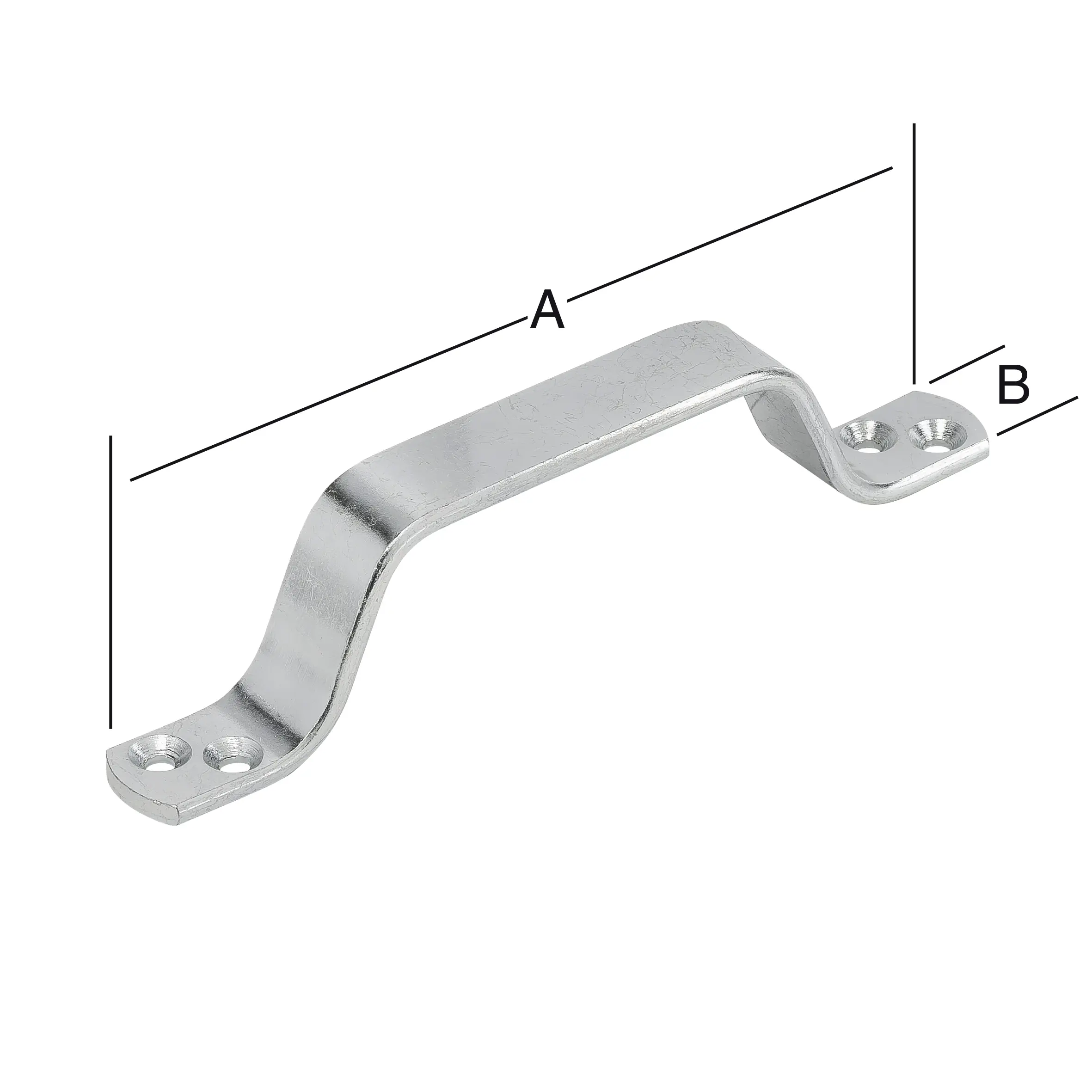 Vormann Handgriffe verzinkt 200 x 20 mm