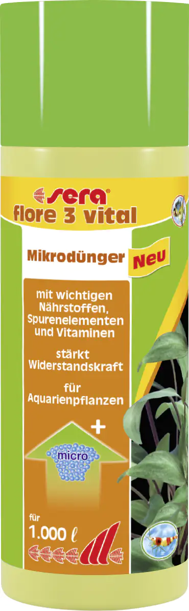 Sera Dünger für Aquarienpflanzen Flore 3 Vital 250 ml