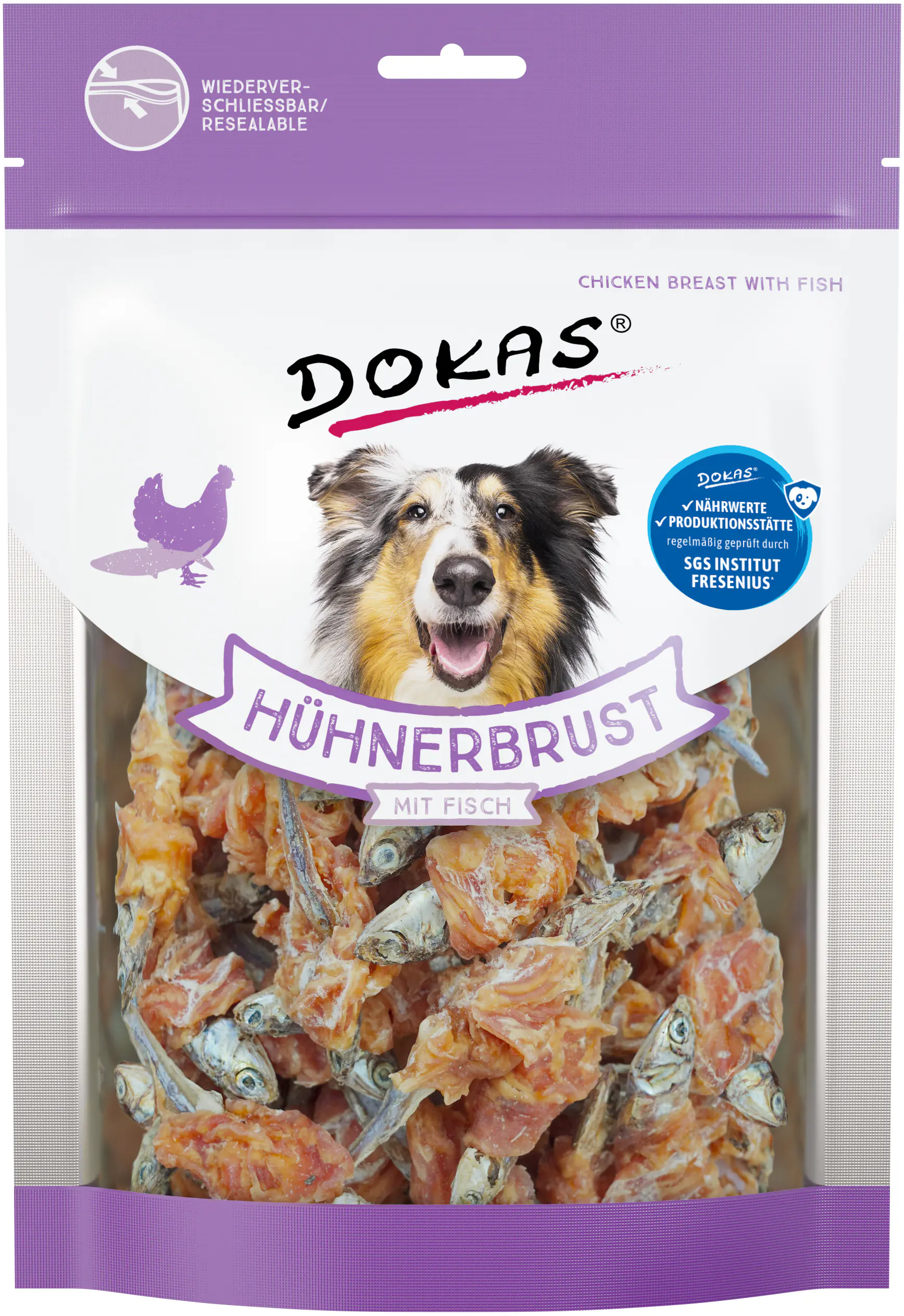 Dokas Hühnerbrust mit Fisch 220 g