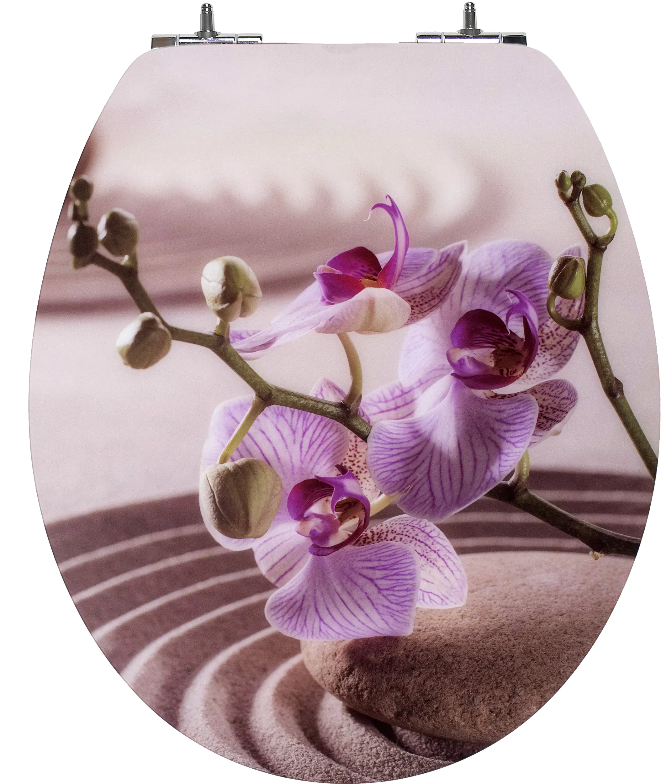 Primaster WC-Sitz mit Absenkautomatik Flower weiß