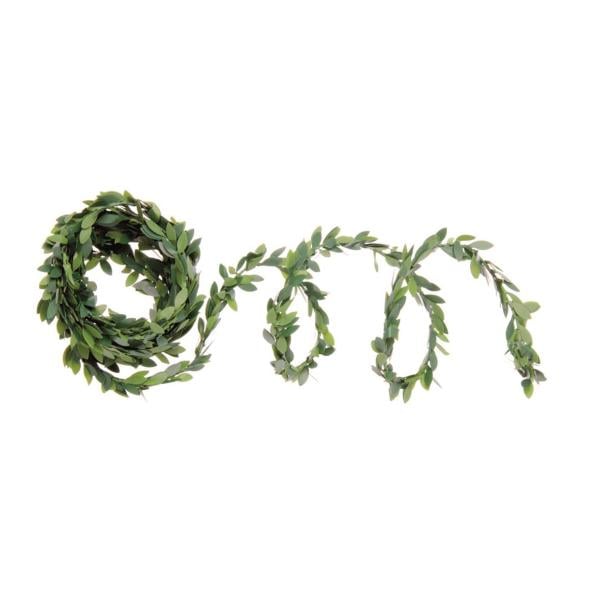 Glorex Buchsgirlande mini grün, 3 m