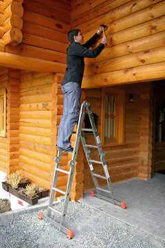 Krause Aluminium-Gelenkleiter MONTO MultiMatic mit Plattform 4,40 m