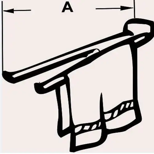 Cornat Handtuchhalter Messing, chrom, schwenkbar