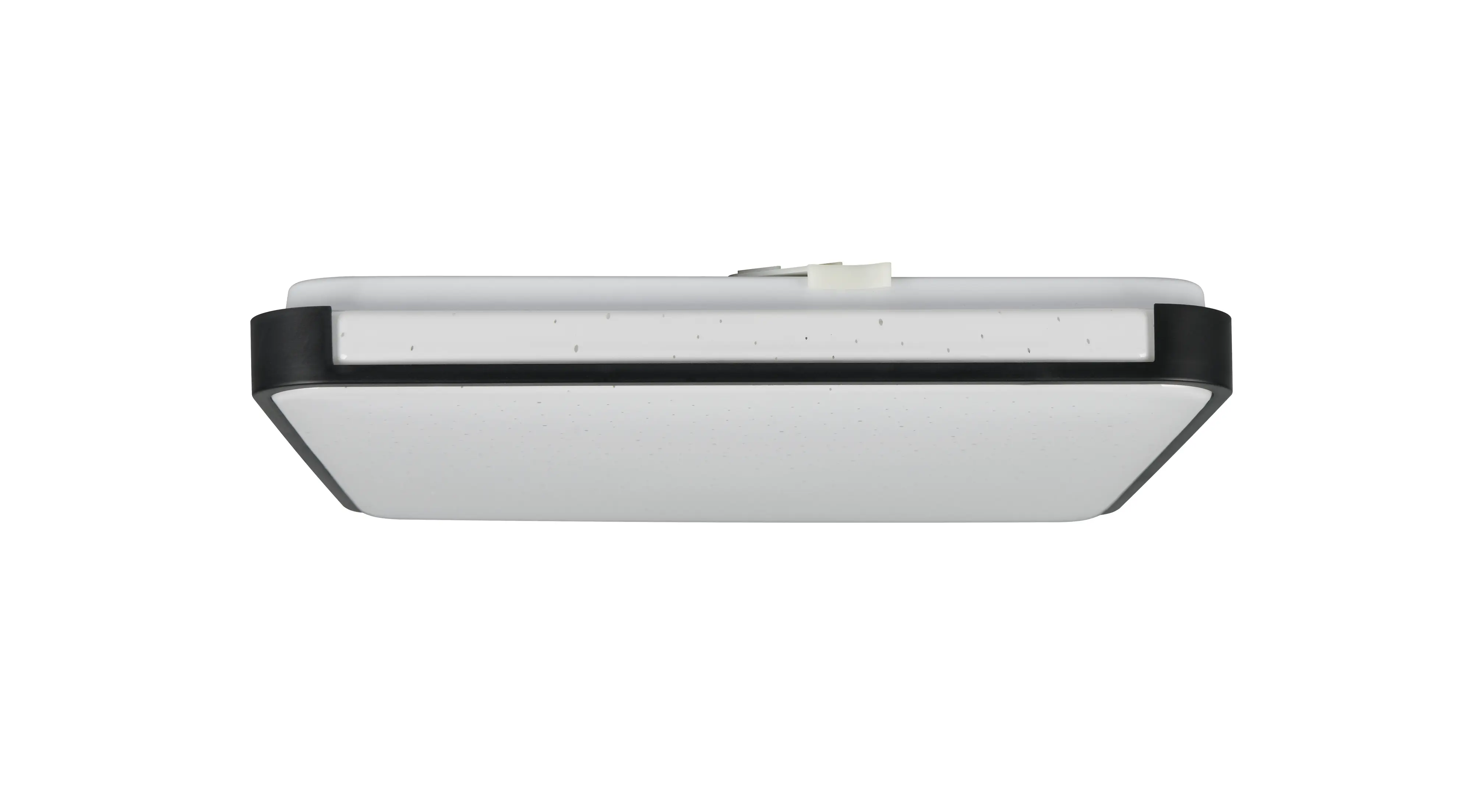 Reality LED-Deckenleuchte Relus 27x27 cm schwarz matt Starlight Effekt kaltweiß