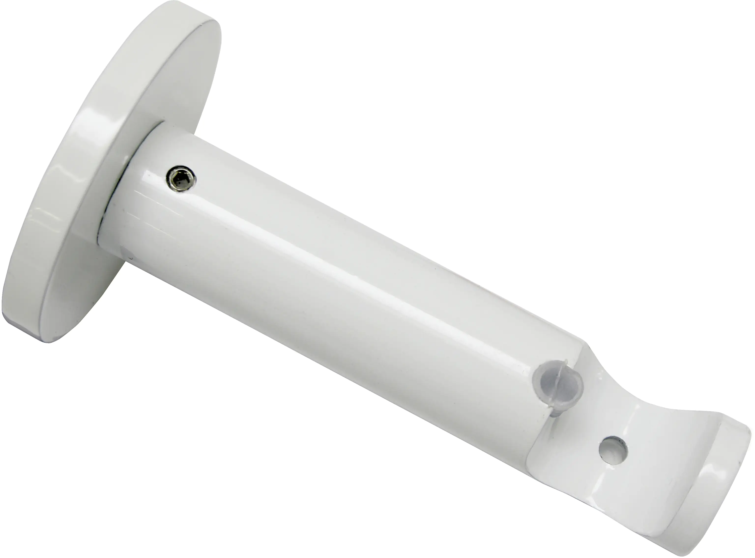 4003018235422_1394416 Gardinia Traeger Chicago 1-läufig offen, Ø 20mm, weiß, 8 cm