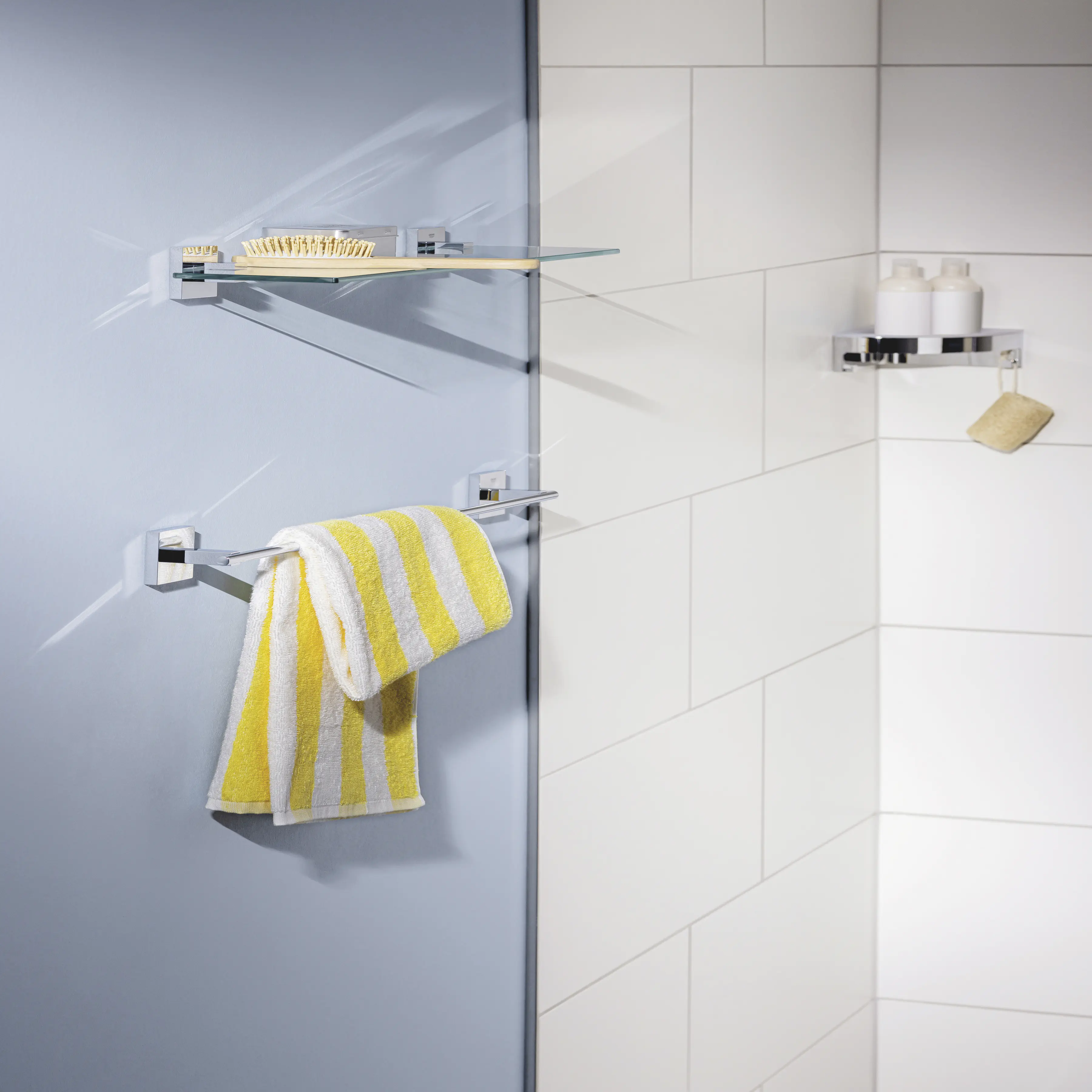 Grohe Start Cube Badetuchhalter chrom klebbar Grohe Start Cube Badetuchhalter chrom klebbar