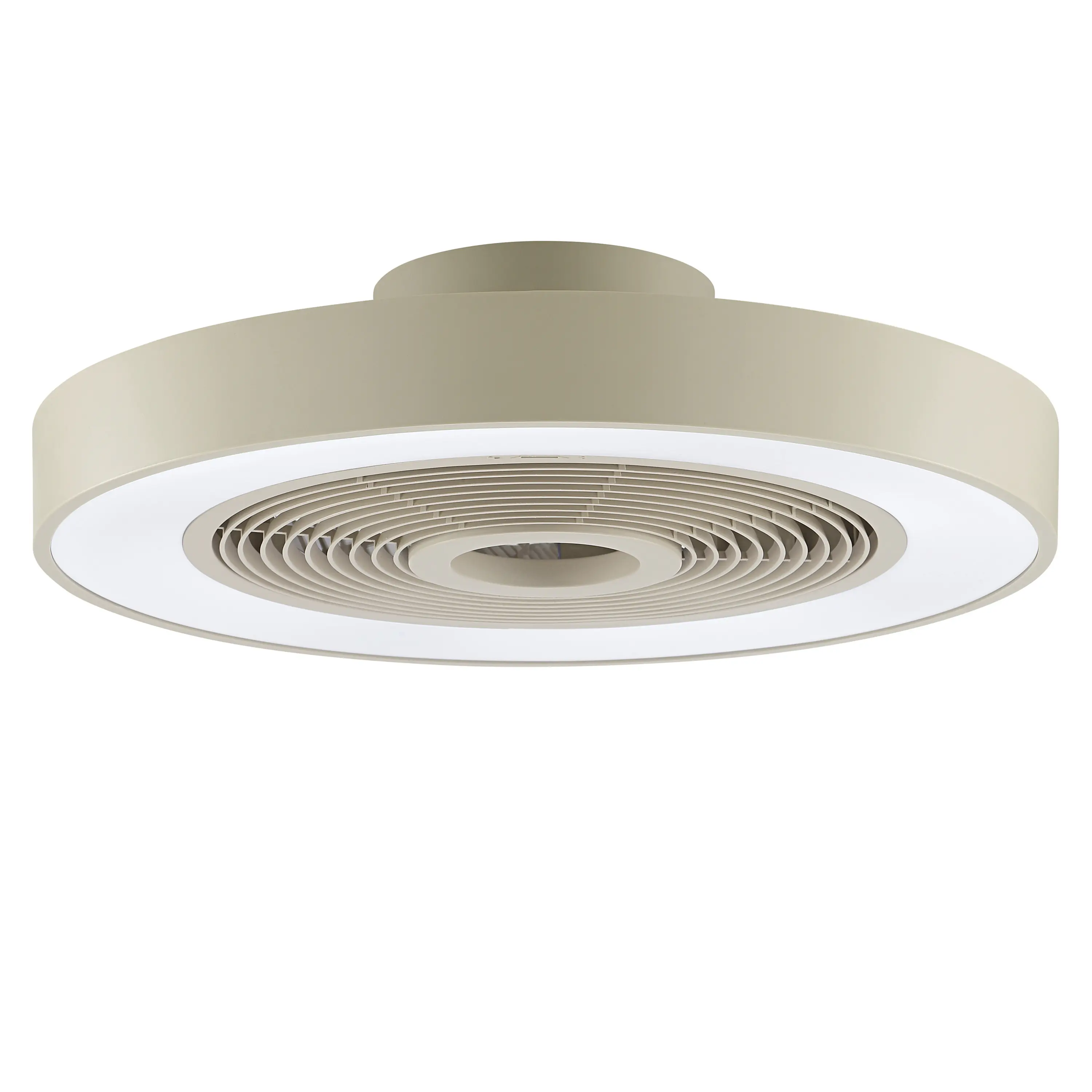 Briliant LED Deckenleuchte Catania mit Ventilator Ø 48,6 cm 40W beige RGB