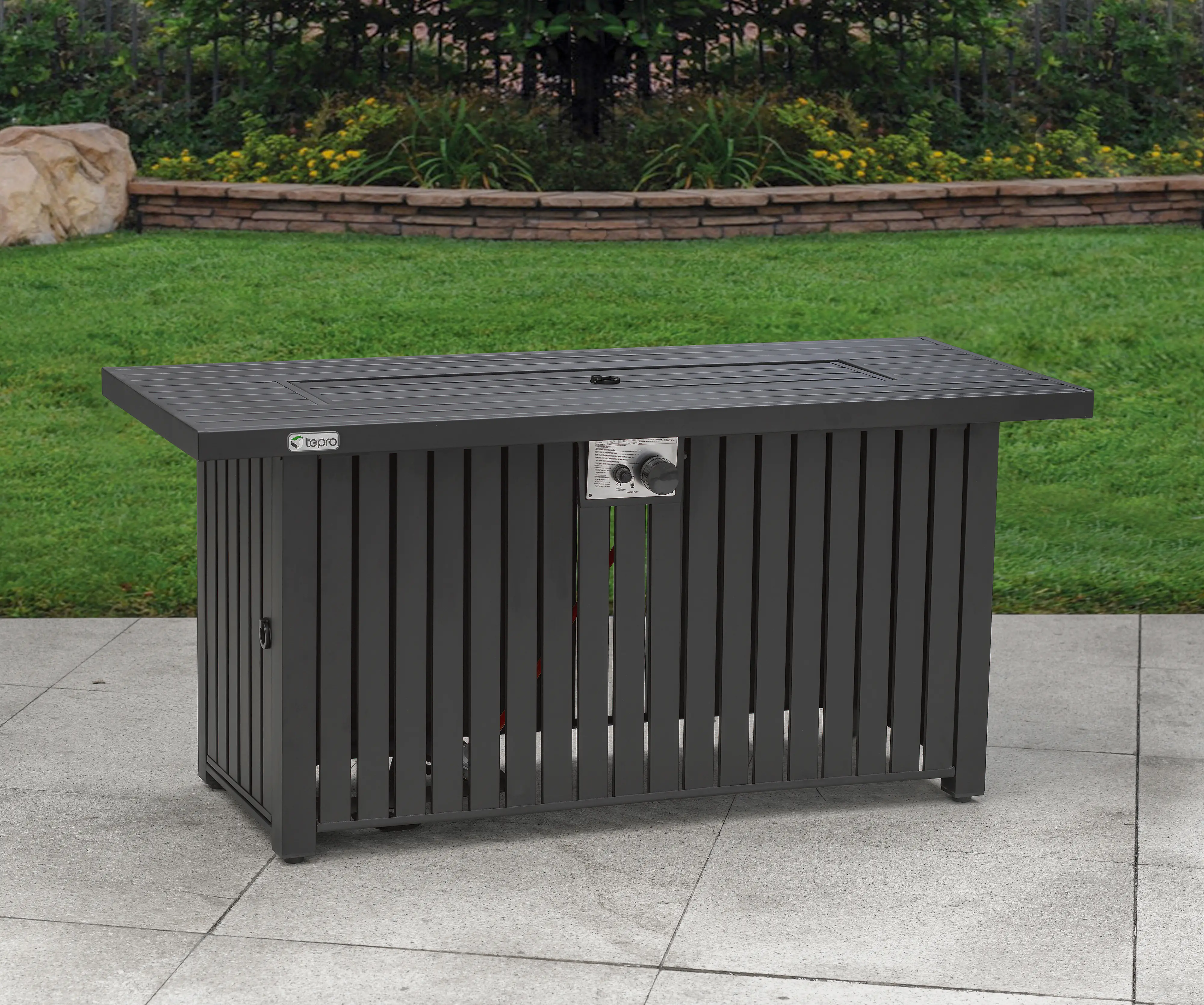 Tepro Gasfeuerstelle Topeka XL anthrazit