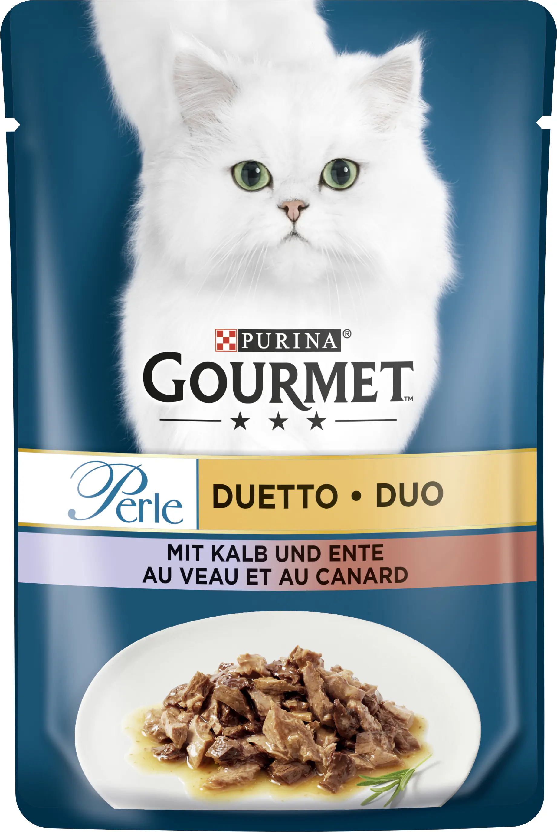 Gourmet Perle Duetto mit Kalb & Ente 85 g