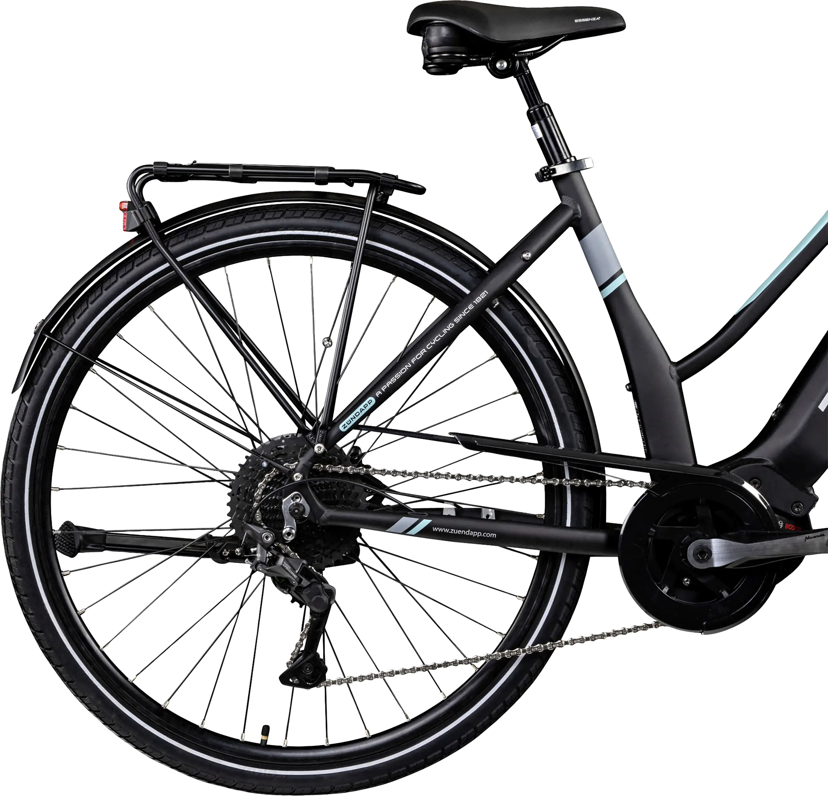 Zündapp E-Bike Trekking X400 28 Zoll 11-Gang 500 Wh schwarz türkis