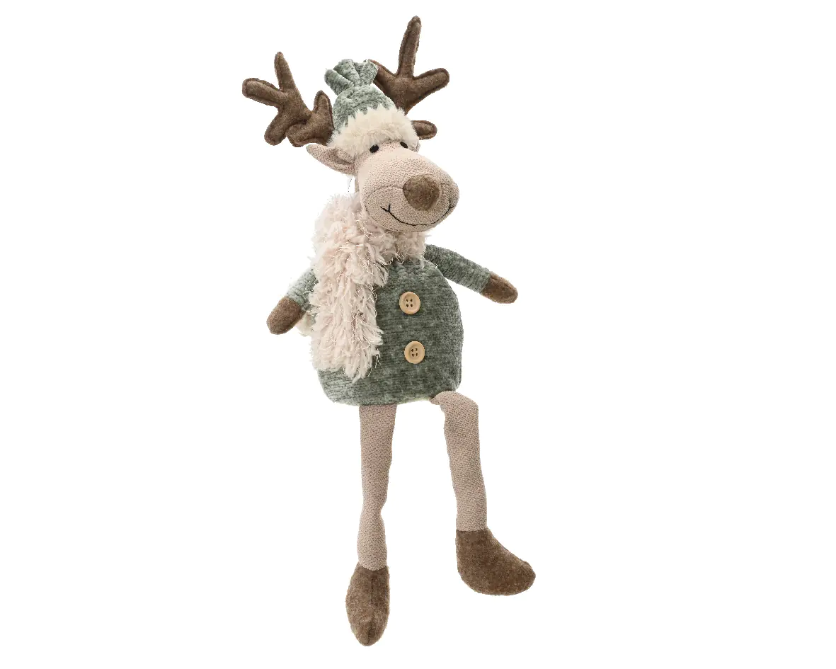 Dekofigur Hirsch aus Polyester 14 x 9 x 38 cm