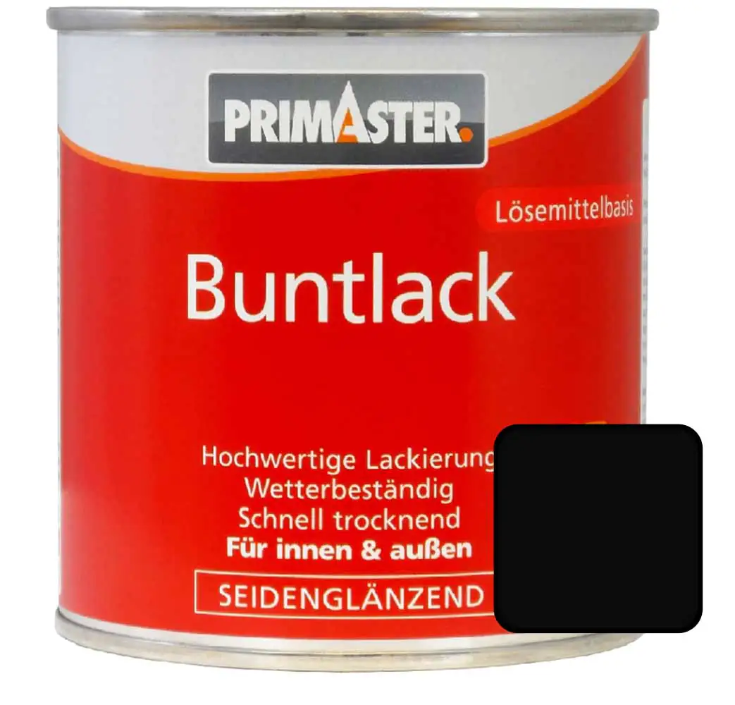 Primaster Buntlack RAL 9005 750 ml tiefschwarz seidenglänzend