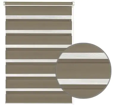 Gardinia EasyFix Doppelrollo mocca 75 x 150 cm