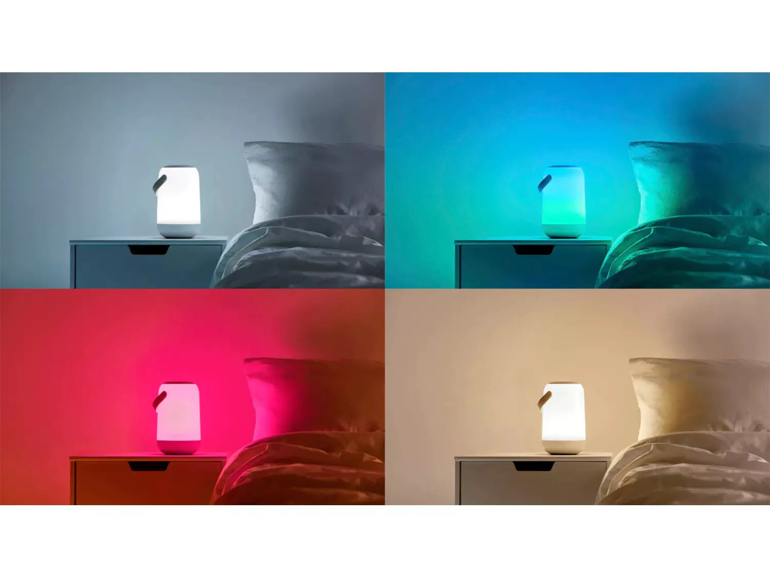 Wiz LED-Tischleuchte mobiles tragbares Licht 13,5 W RGB-Beleuchtung weiß Wiz LED-Tischleuchte mobiles tragbares Licht 13,5 W RGB-Beleuchtung weiß