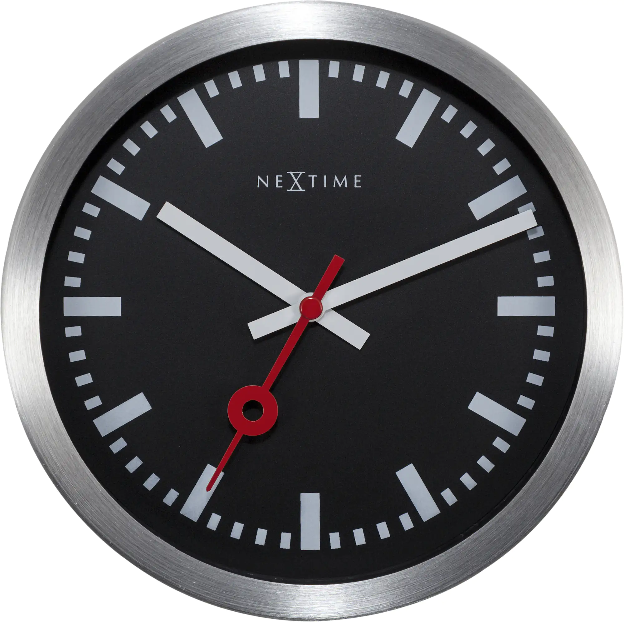 Nextime Tisch- Wanduhr Station Ø 19 cm schwarz