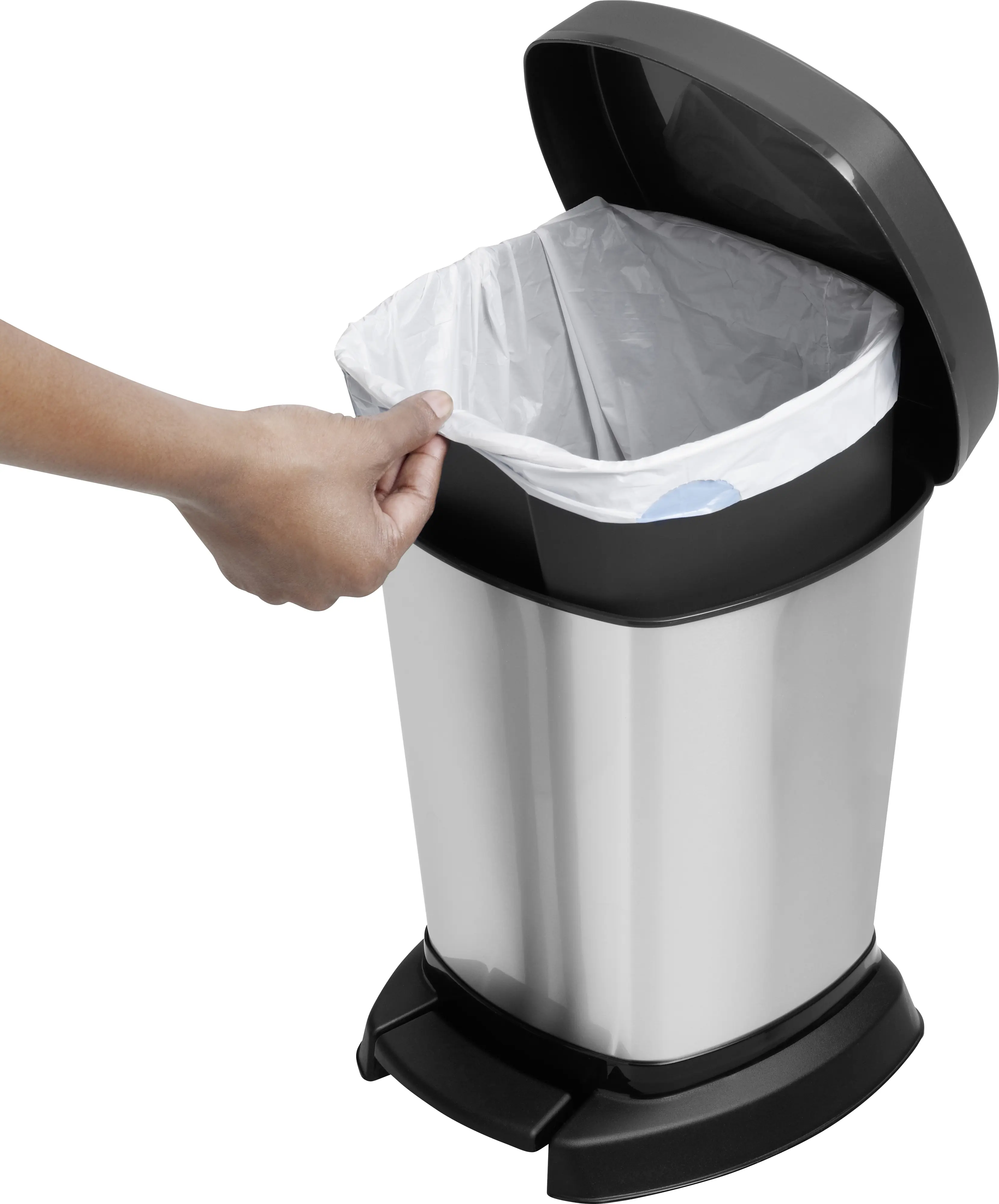 Rotho Kosmetikeimer Paso silber metallic 6 L