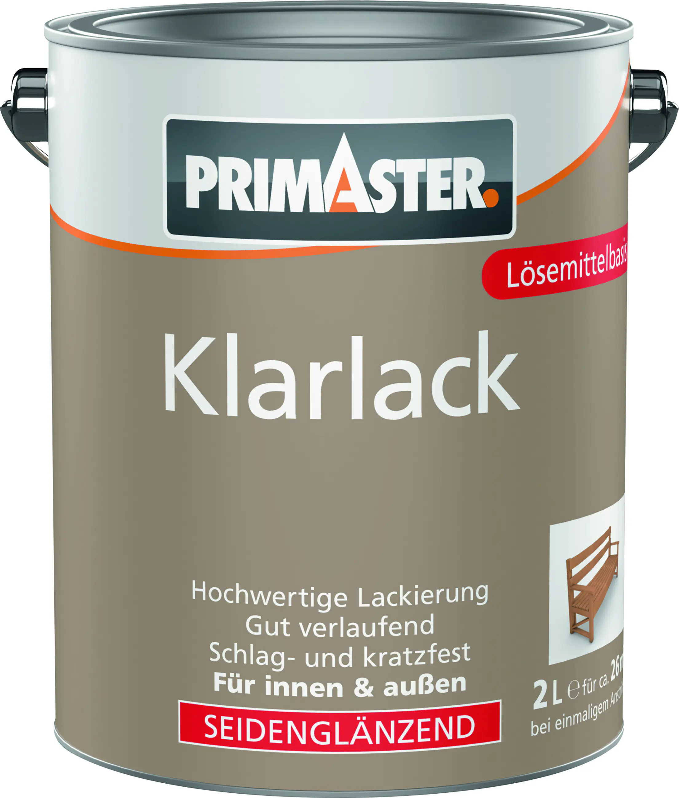 Primaster Klarlack 2 L farblos seidenglänzend Primaster Klarlack 2 L farblos seidenglänzend